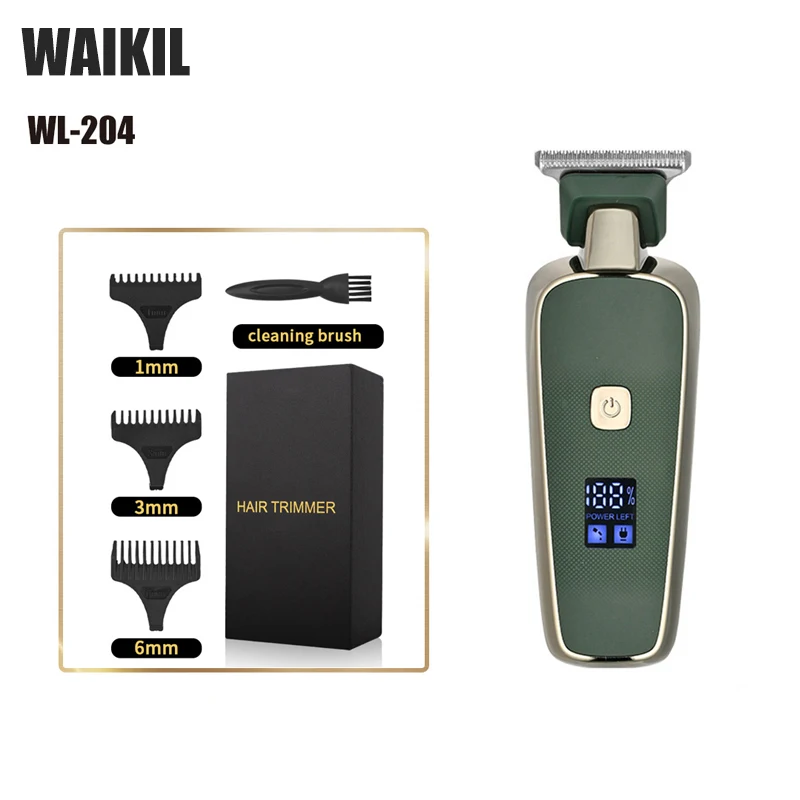 

WAIKIL multifunctional electric Barber oil head carving knife professional men's hair clipper USB digital display trimmer