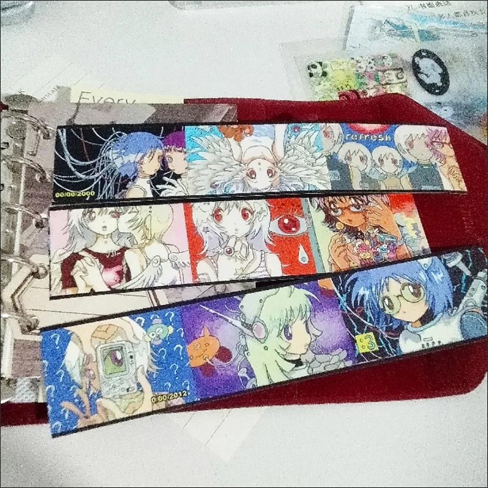 Autocollants mignons à motif de fille ange d'anime, autocollants décoratifs faits à la main de 45 cm pour coque de téléphone, bouteille d'eau, fournitures de bricolage