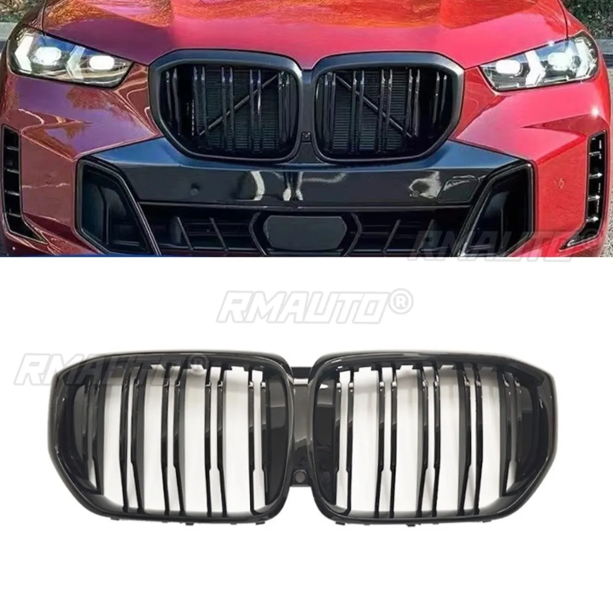 

Car Bumper Grill Decorative Strips Racing Grille Body Kit Front Bumper Grill For BMW X5 G05 2023-2024 Exterior Part