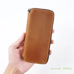 Leather Fountain Pen Case Hard Pencil Case 3 Divided Slots Large Compartment for Fountain Pen Stylus Pen Cash Card