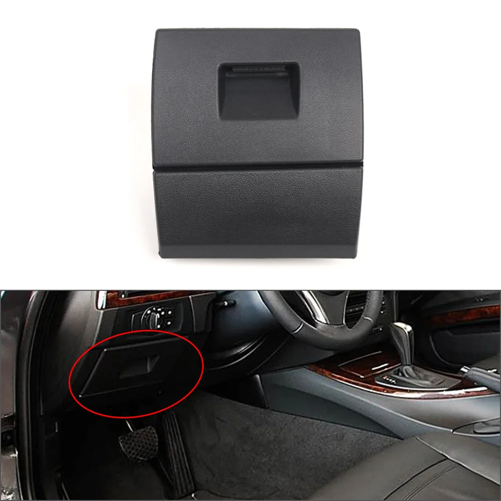LHD Driver Side Folding Storage Box OE 51457141724 For BMW 3 Series E90 E91 E93 2006‑2012 Black Dashboard Cubby Box