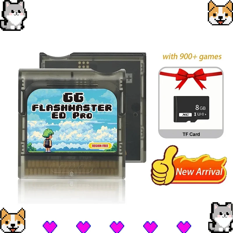 Carte de jeu GG FlashMaster 900 en 1, pour SEGA Game Gear, cartouche GG avec carte GB TF