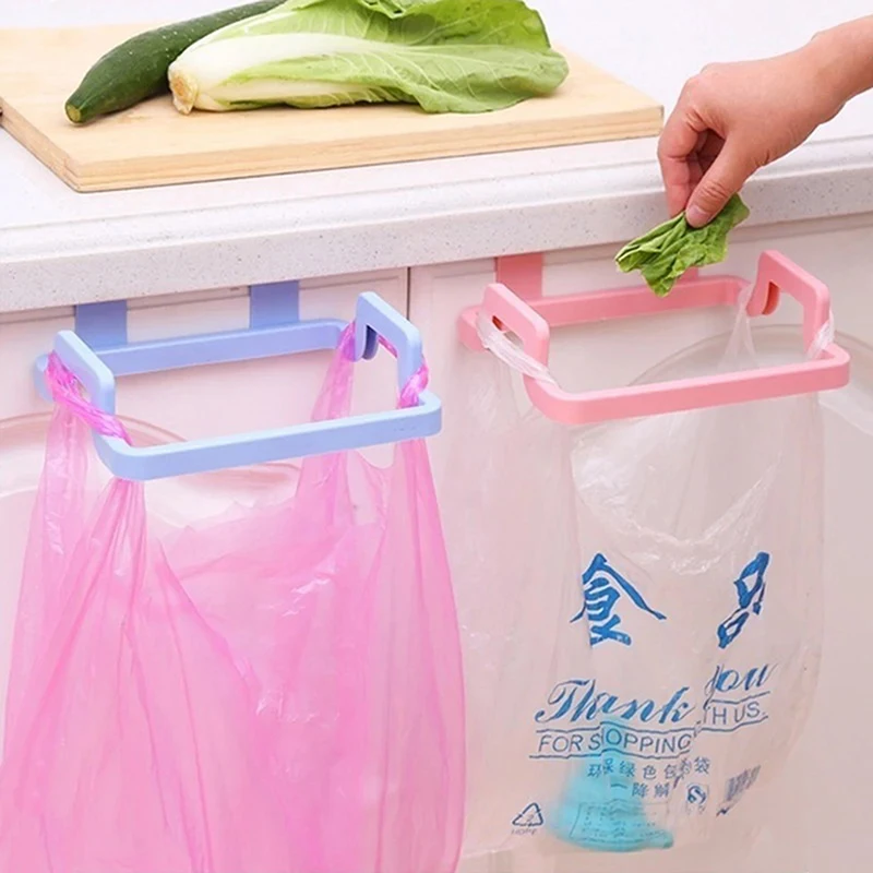 Hanging Trash Bag Rack Garbage Bag Rack Rubbish Bag Storage Rack Holder Portable Cabinet Trash Rack Kitchen Gadgets