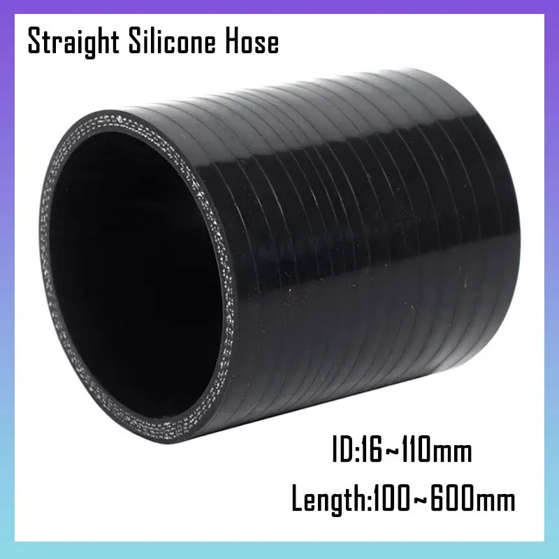 

Universal Straight Silicone Hose intercooler turbocharger tube Coolant Hose air intake pipe water hose ID16-110mm