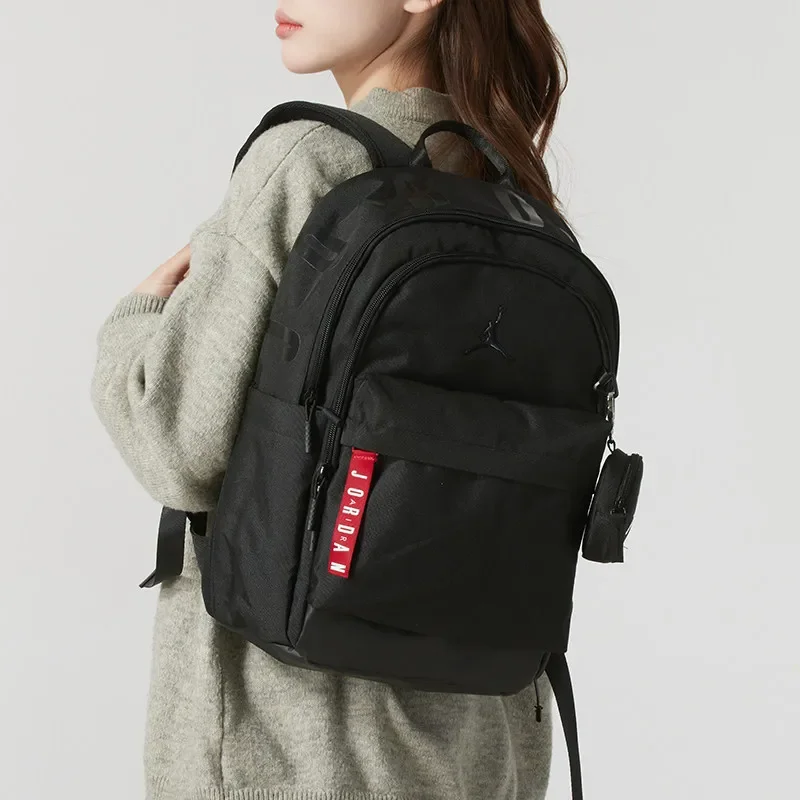 Nike Unisex Shoulder Backpack Large Capacity Sports Leisure School Laptop Bag Outdoor Travel Commuter Daypack JD2513158AD-001