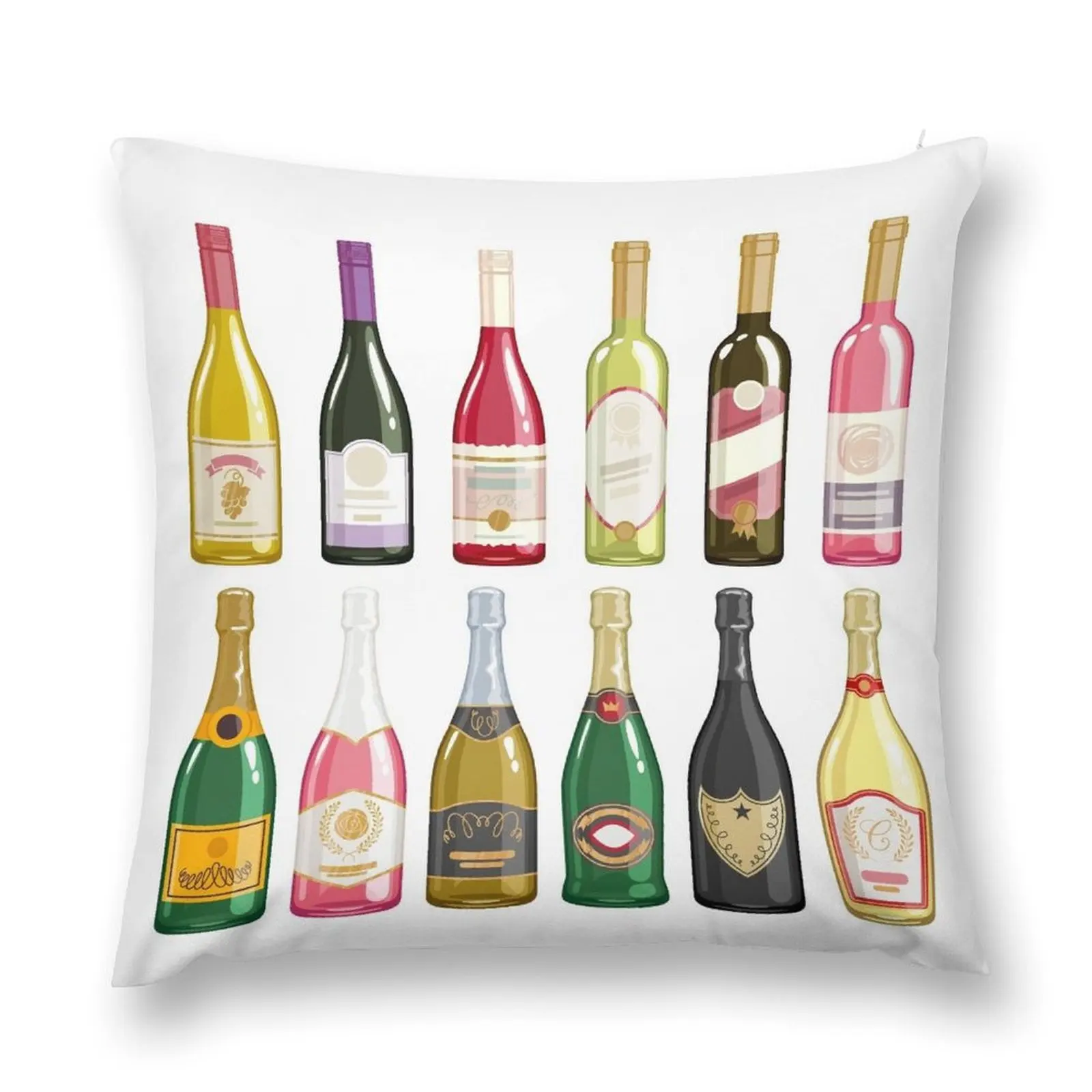 Wine bottles Throw Pillow christmas pillow case luxury home accessories Pillowcases Bed Cushions pillows decor home pillow