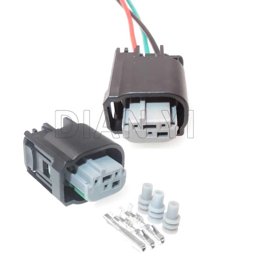 1 Set 3 Way 1J0972483 2-967642-1 AC Assembly Car Throttle Wire Socket For BMW Automotive Tail Light Sealed Connector Car Adapter