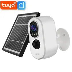 2MP 1080P Tuya APP Solar Battery Power IP Camera Outdoor Water-proof Home Security CCTV Intercom Baby Monitor