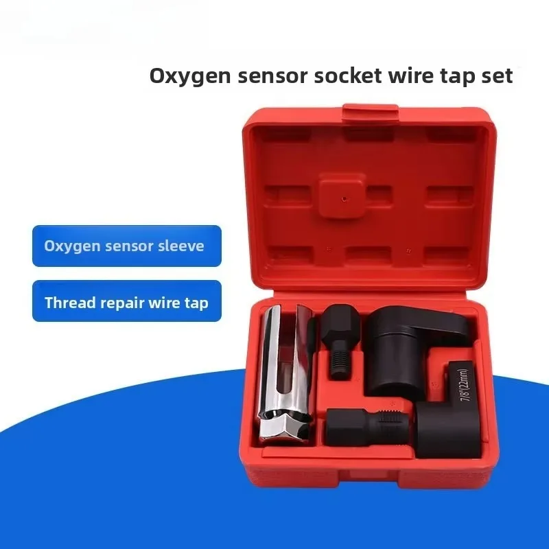 

Tiy 5pcs For Automotive O2 Socket Removal Install Offset Vacuum Sensor Socket Thread Chaser Tool Oxygen Sensor Wrench Kit