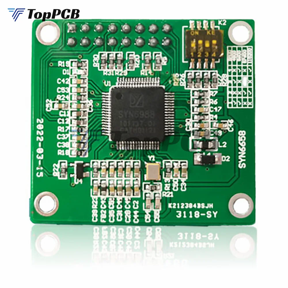 SYN6988 TTS Chinese and English Speech Synthesis Module UART SPI Support GB232 GBK Unicode 4800bps 9600bps 57600bps 115200bps