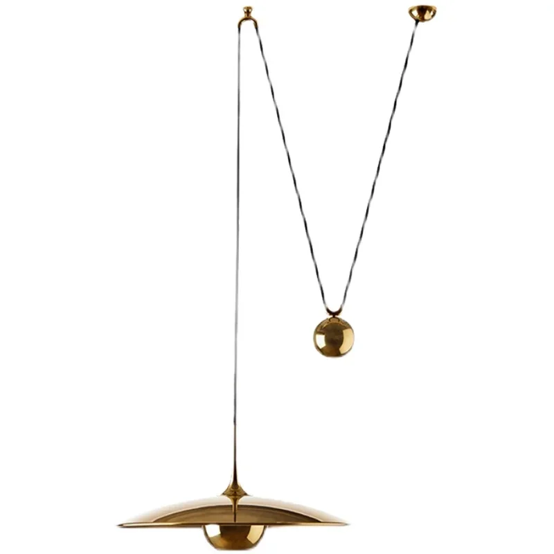 

~Ceiling Lamp Restaurant Adjustable Lifting Ceiling Lamp Bauhaus UFO Lamp Kitchen Island Pulley Telescopic