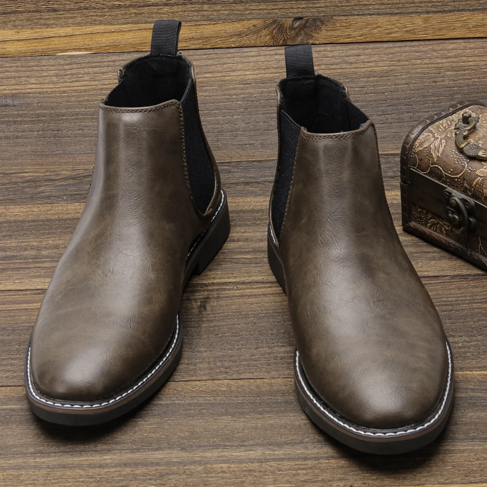 Pop40-46 Botas de hombre Marca Cómoda Moda 2025 Botas Chelsea # CL5323