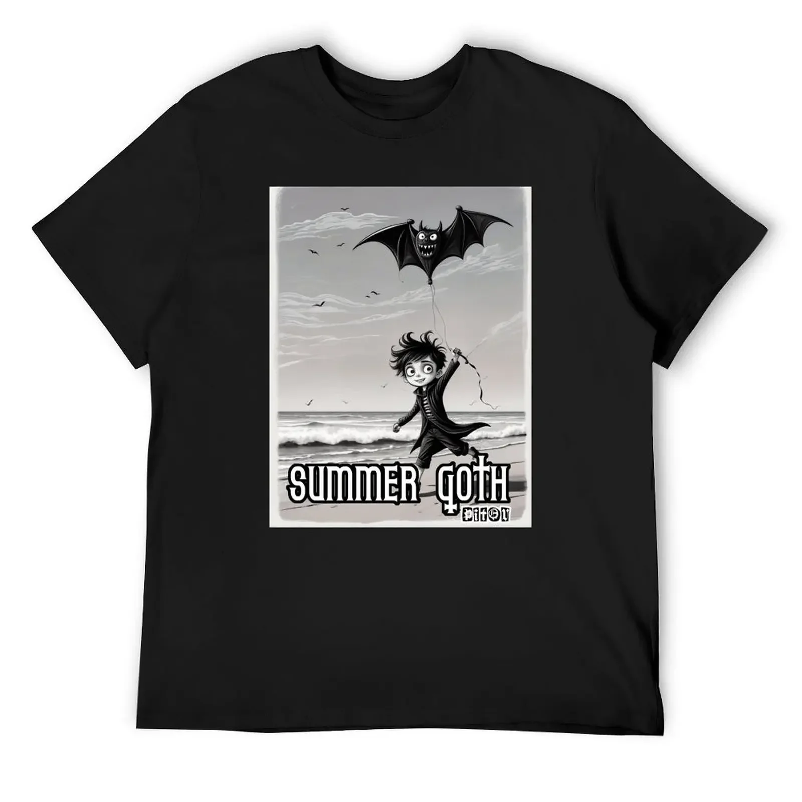 Summer goth kite T-Shirt cute clothes oversized t shirt oversized t shirts for men