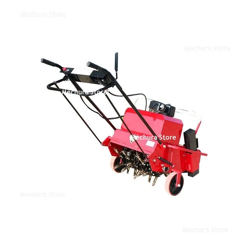 Turf Ventilation Root Care Maintenance Spike Machine – Hand-Push Self-Propelled Garden Soil Loosening Drilling Machine JT60