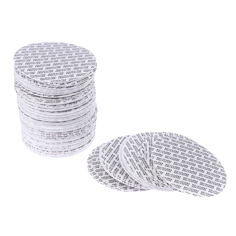 200Pcs Self-adhesive Foam Pressure Sensitive Seal Cap Lining Tamper Resistant Seals Liner For Cosmetic Jar Bottle Pot 20MM-82MM