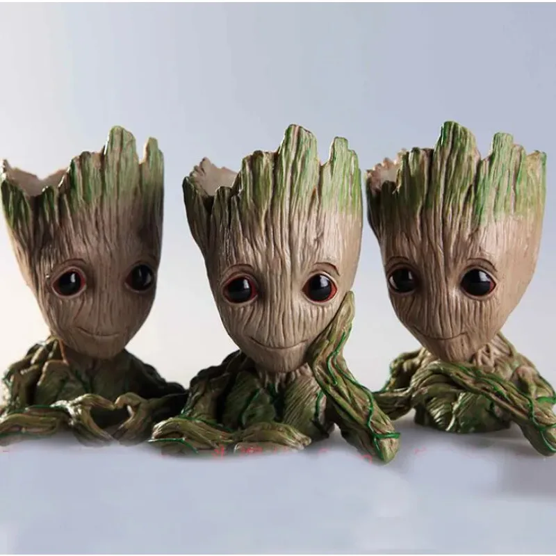 

Marvel Guardians of the Galaxy Anime Groot Tree Monster Handmade Flowerpot Action Figures Model Toys flowerpot furnishing gifts