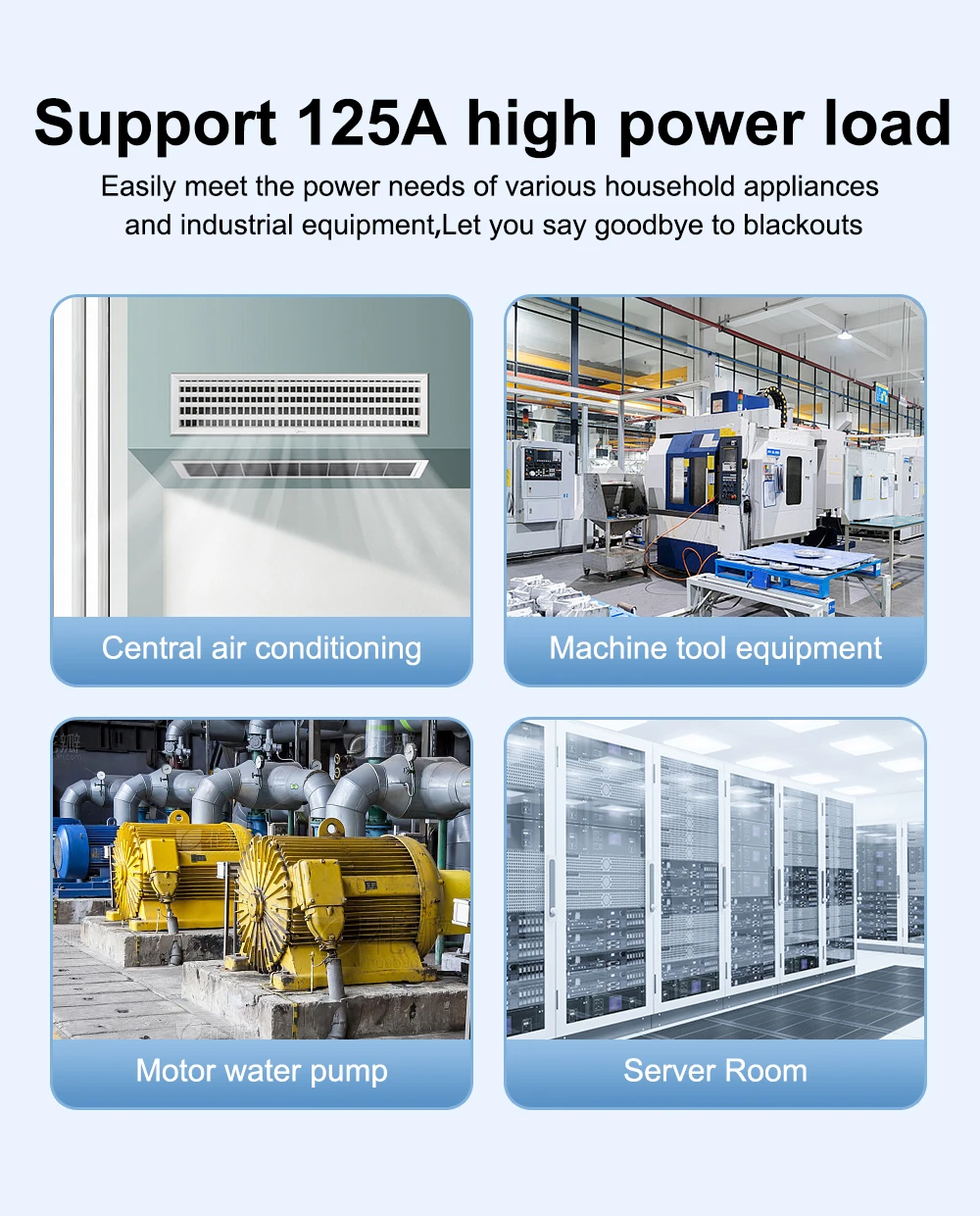 TOMZN Single Phase Din Rail ATS 220V Dual Power Automatic Transfer Electrical Selector Switches Uninterrupted 2P 63A 100A 125A