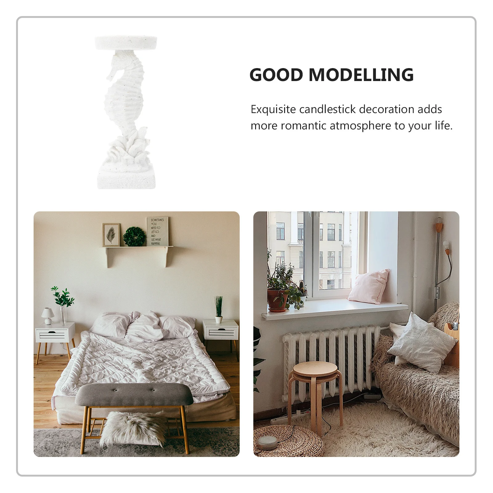 

Ocean Themed Decor Candlestick Decorative Candlestickcandlestick Nautical White