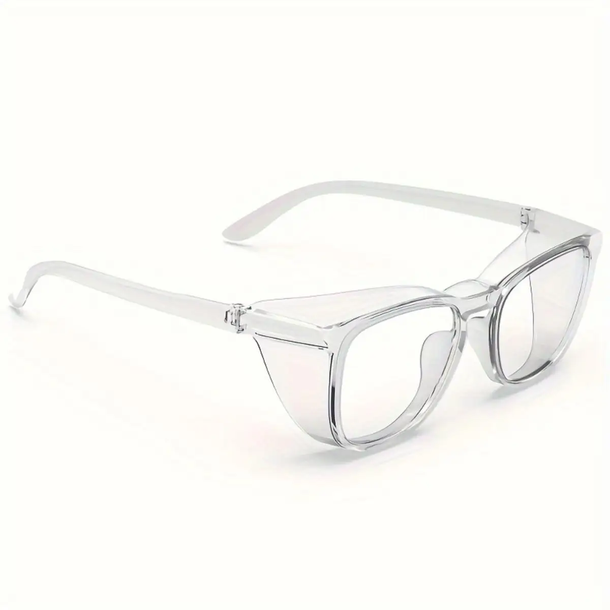 1pc Anti Pollen Safety Glasses Square Anti Fog Blue Light Blocking Glasses with Side Shields for School Daily Life