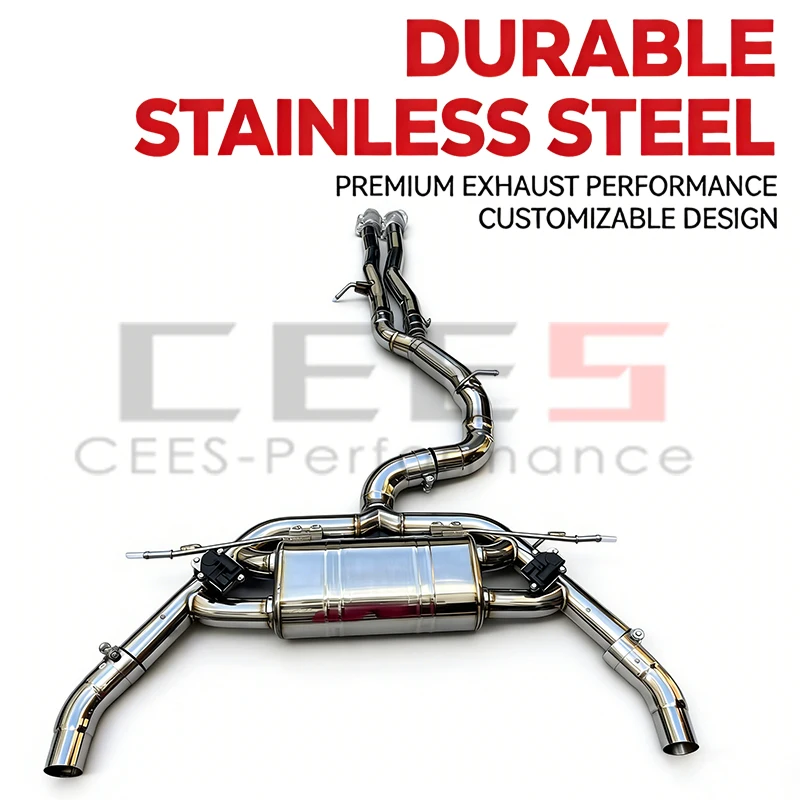 CEES Valvetronic Exhaust Pipes for Audi RS3 8Y FL 2.5T Sportback/Sedan 2024-2025 Stainless Steel GPF-Back Valved Exhaust System