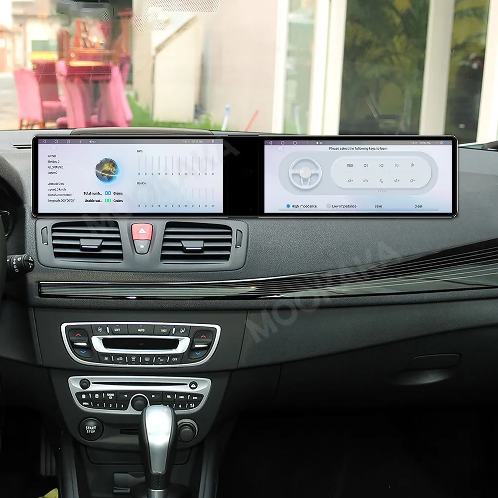 Android Auto Radio GPS Navigation For Renault Megane 3 2009-2014 Dual Screen 24.6