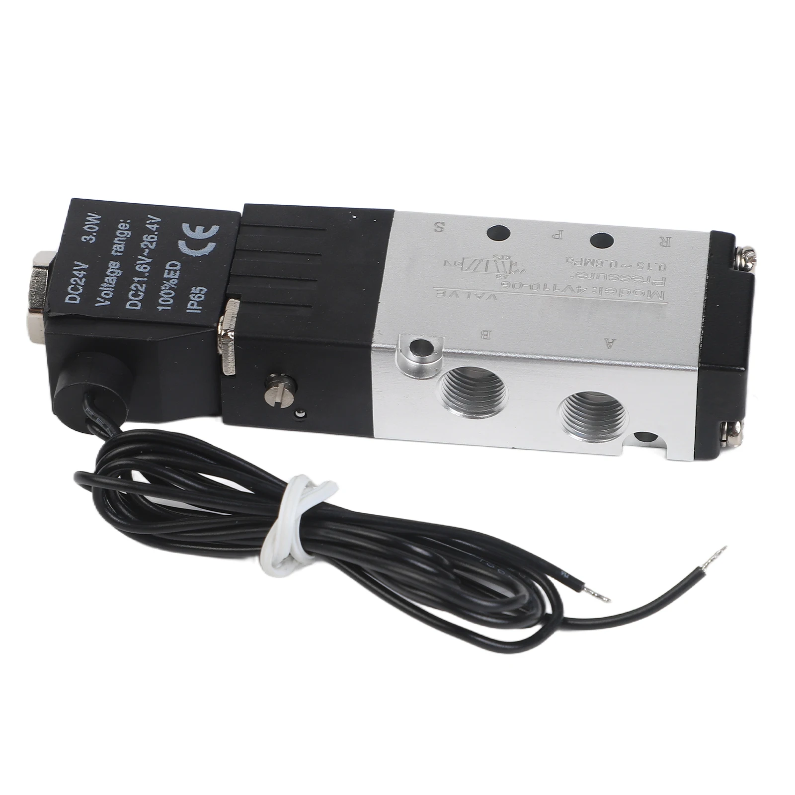 24V DC ソレノイドバルブ 2 ポジション 5 ウェイ、アルミニウム構造と高性能用の統合濾過機能付き