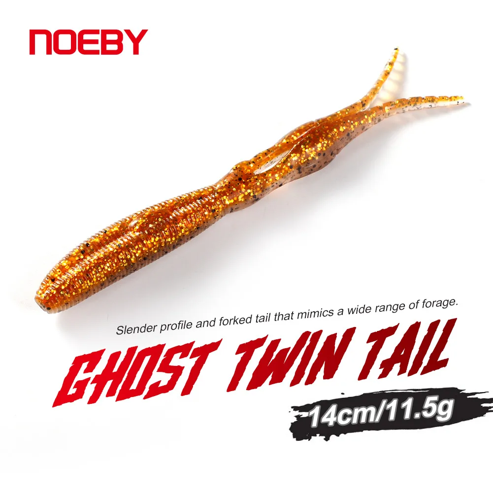 

Noeby Soft Lure Silicone Fishing Bait 140mm 11.5g 6pcs Drive Shad Fork Tail Winter Saltwater Pike Pesca Fishing Tackle