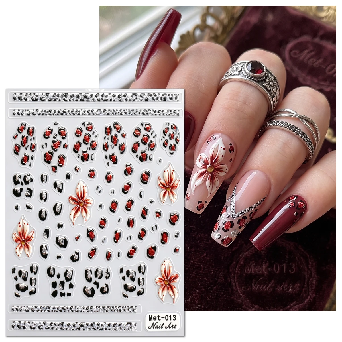 3Pcs 5D Embossed Nail Art Stic - đánh giá và giá Nail Art Zebra Design