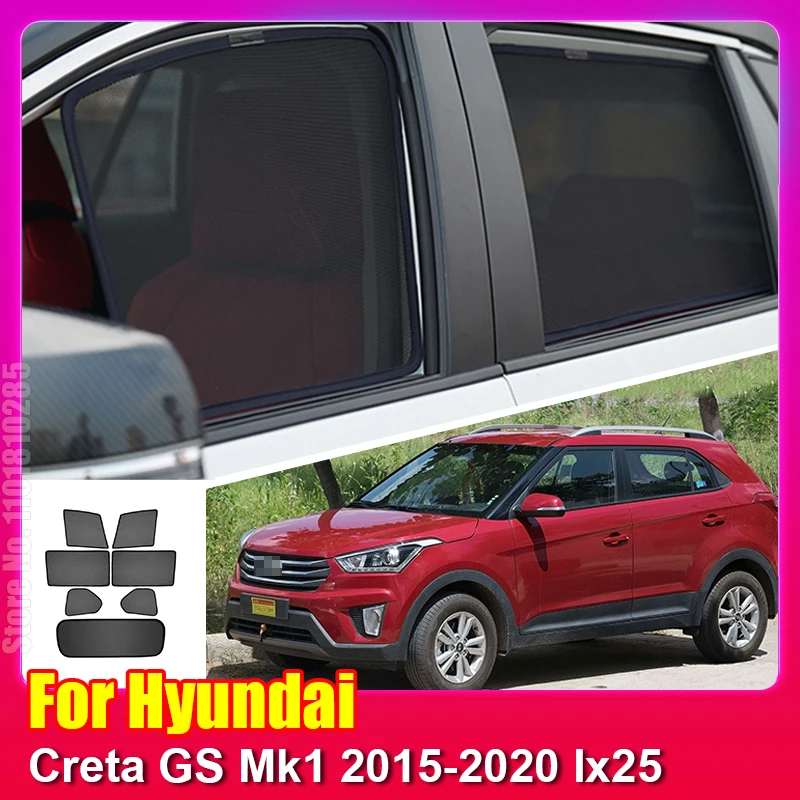 

For Hyundai Creta GS Mk1 2015-2020 Ix25 Magnetic Sunshade Car Shield Front Windshield Curtain Rear Side Baby Window Sun Shade