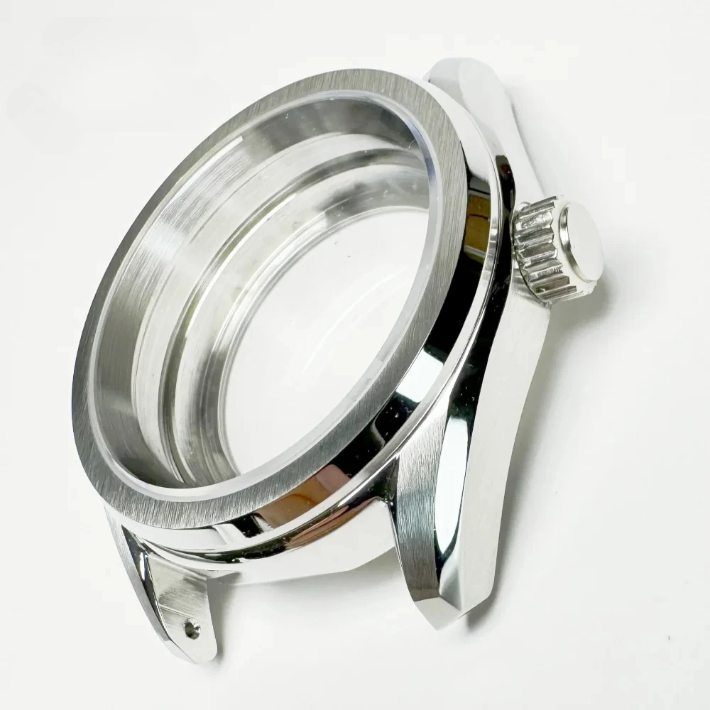 38 مللي متر PVD ل NH34 NH35 NH36 NH70 20bar ساعة الغوص حافة قطع مصقول ميلانو سوار جودة عالية الياقوت الكريستال #3