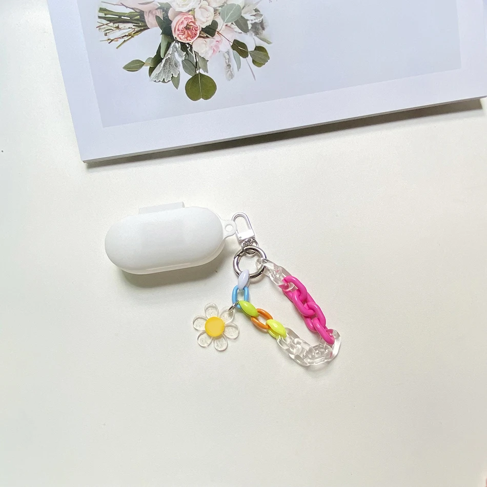 Ins flor fone de ouvido caso, silicone caso para haylou gt1/gt7/gt6/w1/gt5/gt3