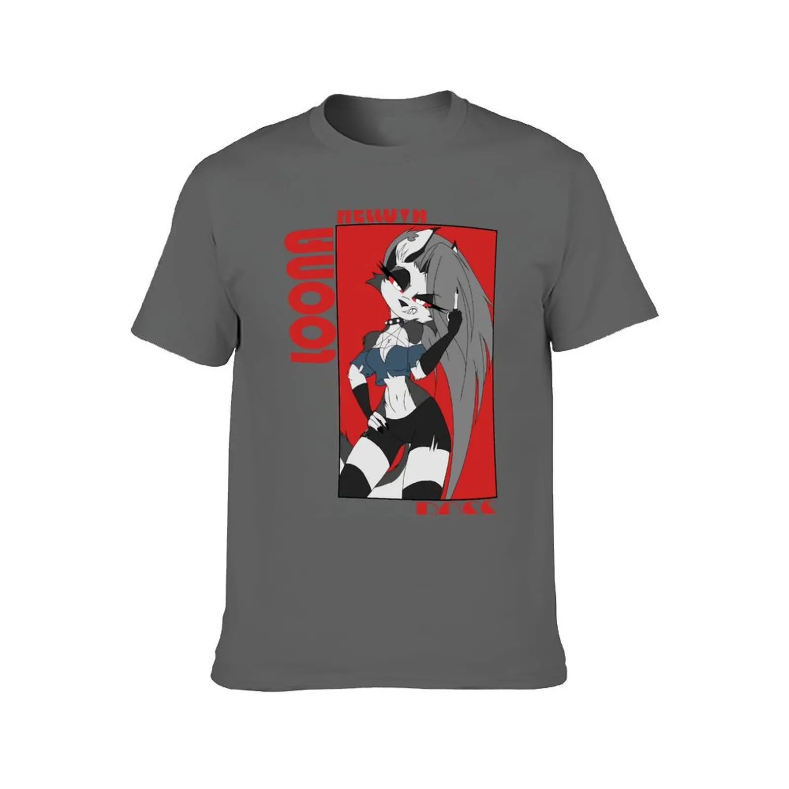Helluva Boss Loona T-Shirt t shirts with prints t shirt man luxury men t shirt cotton 100% T-Shirt