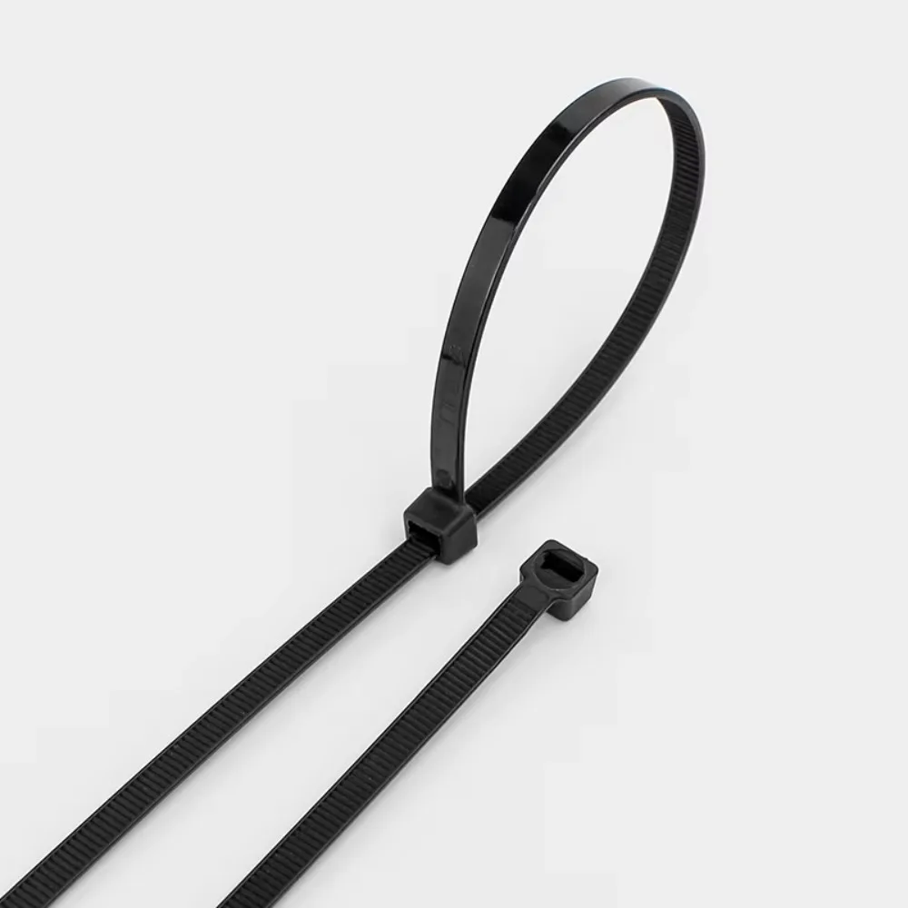 100pcs Nylon Self Locking Cable Ties​​ ​​Self Locking Mechanism ​​Strong & Durable ​​Cord Ties​​ Hand Tool Bundling Wires​​