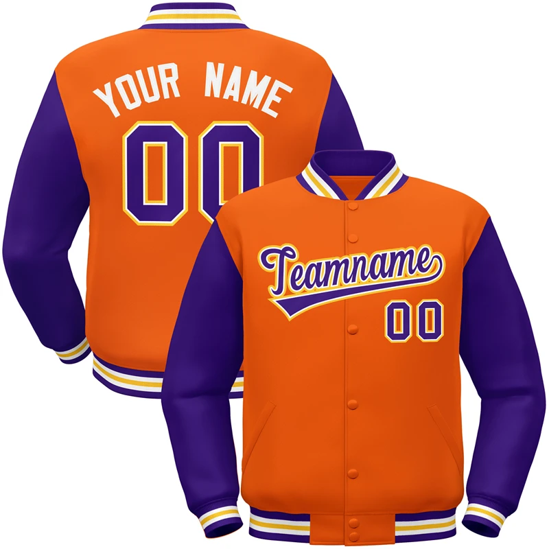 

Custom Jackets Logo Letterman Fashion Clothing Polyester Letterman Plus Size Men's Baseball Jackets Coats