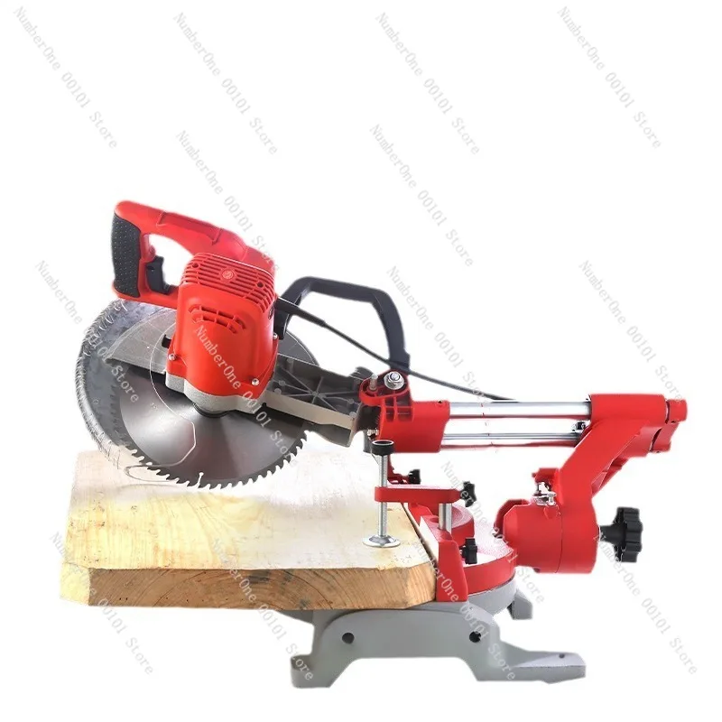 12-Inch Industrial Push-Pull Miter Saw,High-Precision Aluminum and Wood Cutting Machine,Adjustable Desktop Cutting Equipment