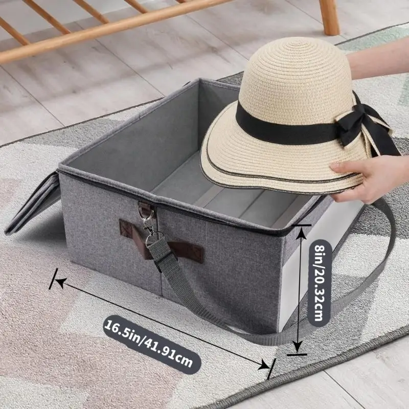 Pliable Fabric Hat Storage Unit Maintains Of Baseball Hats