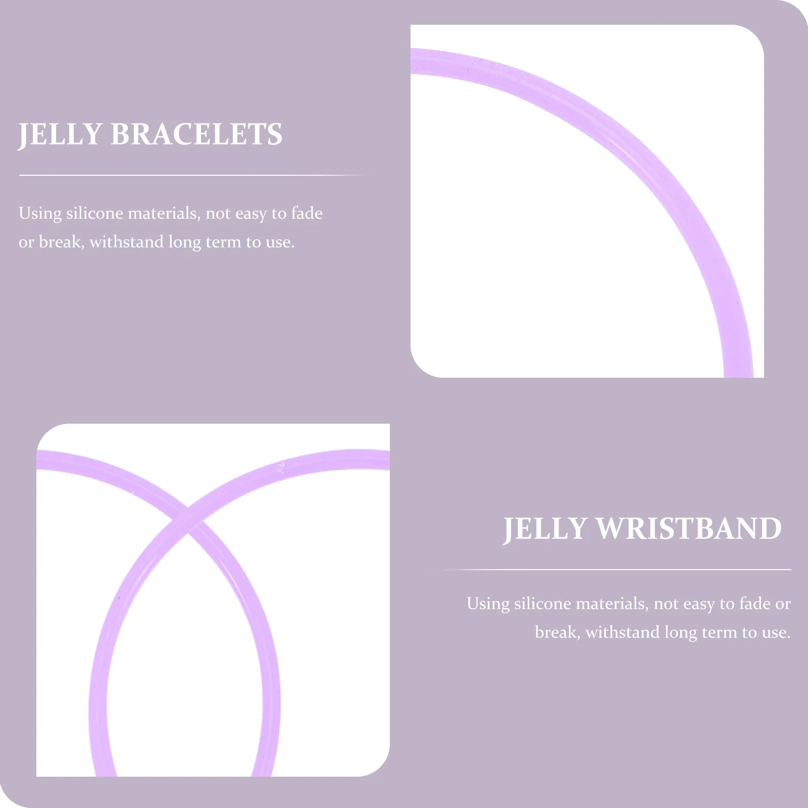 

10Pcs Night Glow Silicone Jelly Bracelets Ultra-Thin Soft Stretchy Wristbands for Events Parties Hair Rope Bangle Hand Ring Fun