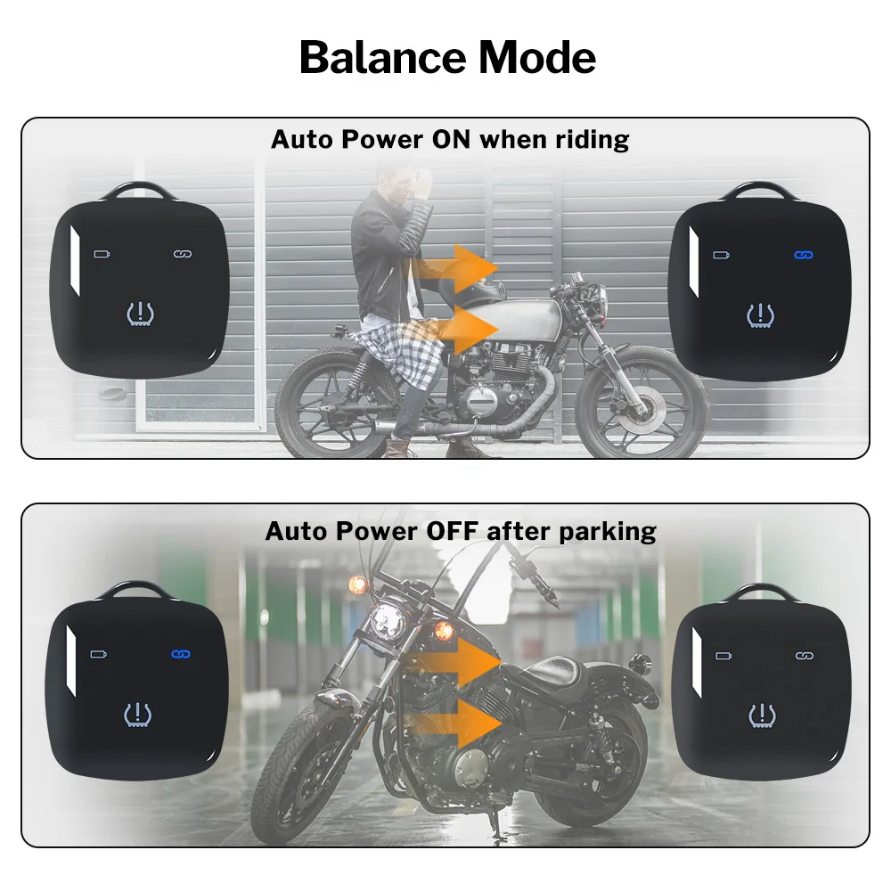 Deelife Motorcycle TPMS Bluetooth Android/iOS Tire Pressure Monitoring System for Moto Bike Bicycle Tricycle TMPS Sensor