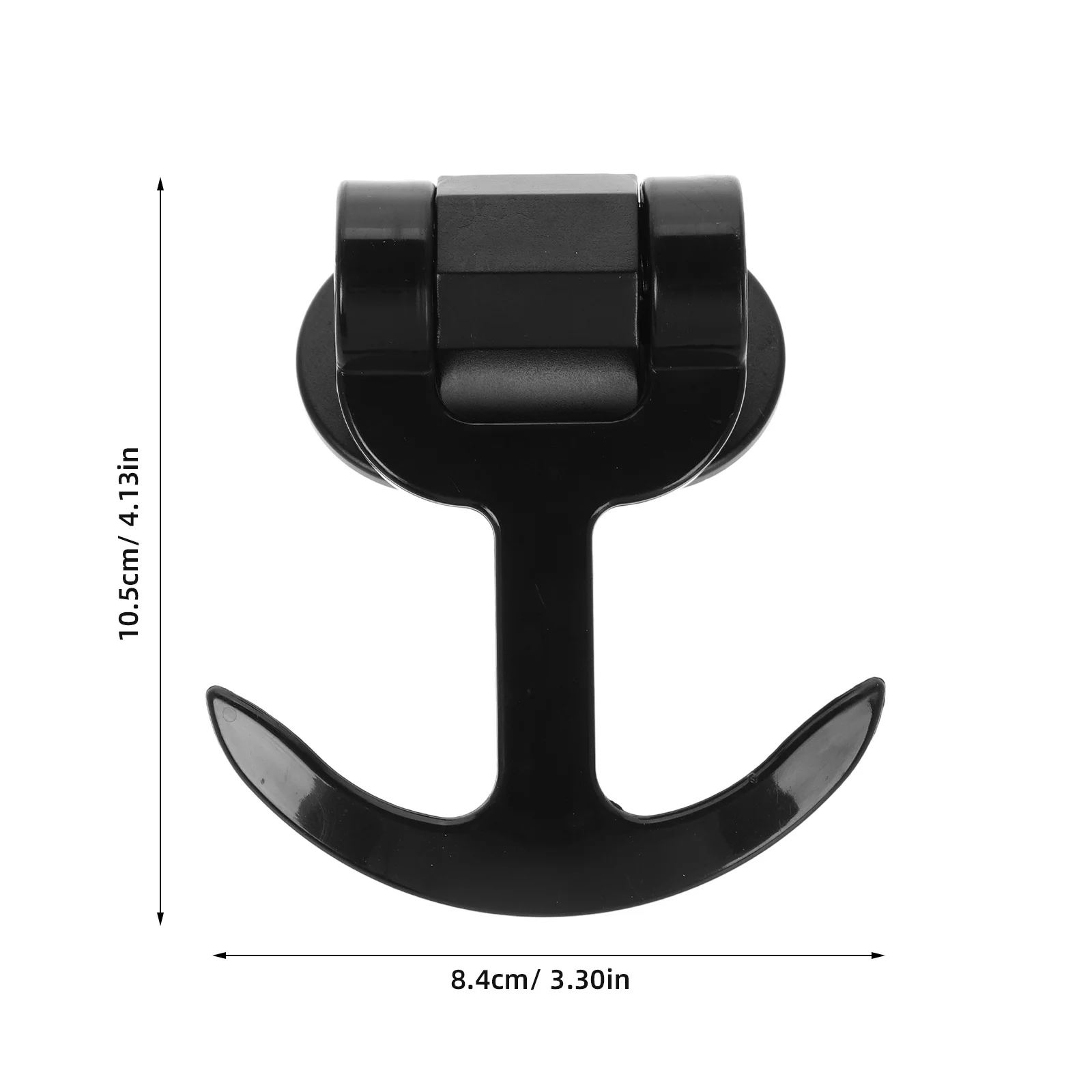 Triangle Shaped Black Drag Chain Hook Automotive Bumper Modification Racing Tow Pull Ring Durable Abs Quick Install