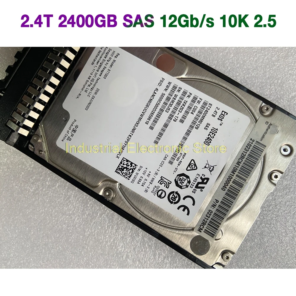 2.4TB For 02312RCM N2400S1210W4 2.4T 2400GB SAS 12Gb/s 10K 2.5 Hard Disk