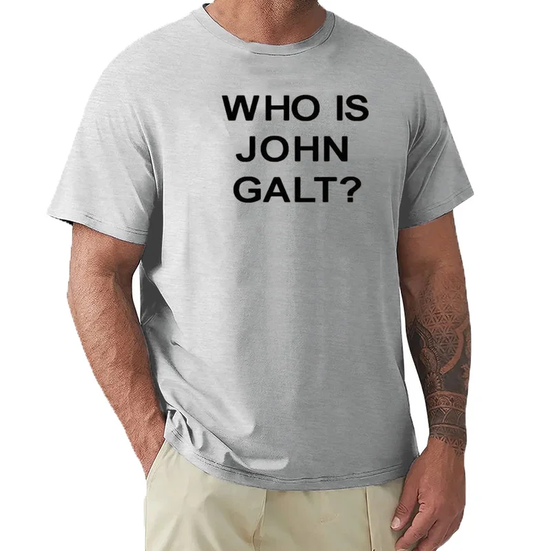 WHO IS JOHN GALT T-SHIRT AYN RAND LIBERTARIAN ATLAS SHRUGGED SHIRT