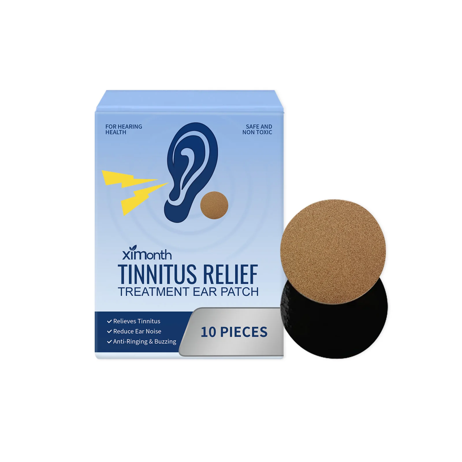 Tinnitus Treatment Patch Ear Ringing Swelling Discharge Relief Alleviate Earache Improve Listening Anti Deafness Relax Ear Patch