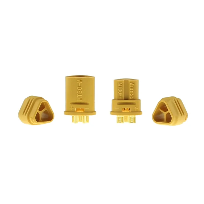 Enchufe de conector MT30 actualizado de XT30 hembra macho chapado en oro para piezas de batería Lipo RC Quadcopter multicóptero