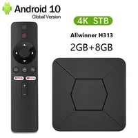 TV BOX Q5 Android 10 Allwinner H313 Quad-core Google Voice Contontrol 2.4G5G Dual Wifi 4K BT5.0 8GB HDR10 Streaming Media Player