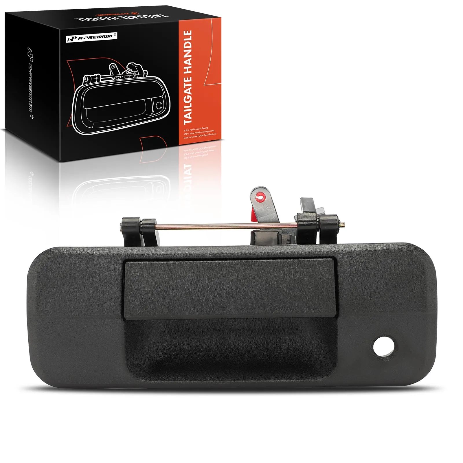 A-Premium Black Tailgate Latch Handle with Keyhole for Toyota Tundra 2007-2013