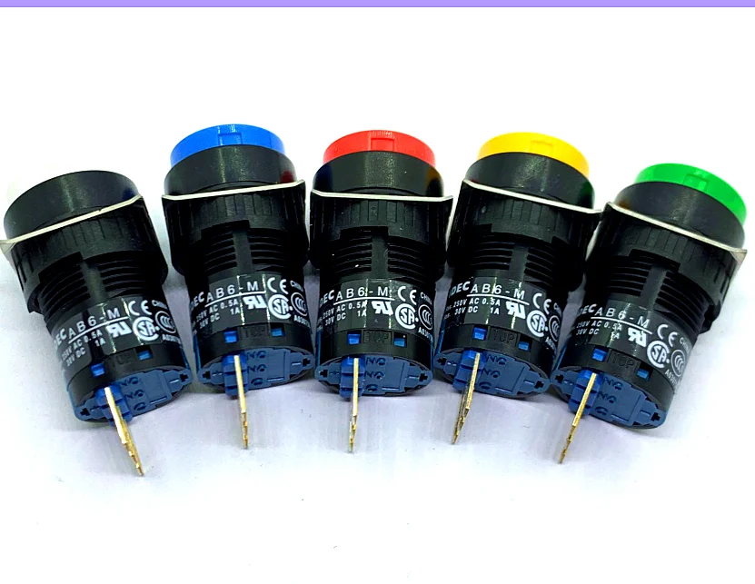 2pcs  AB6-M AB6M-M1GC AB6M-M2GC M1RC 1WC 2BC Push button switch 2S 1YC