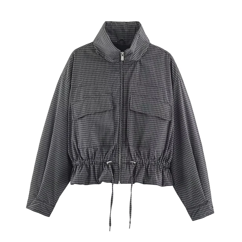 Women's 2026 New Jackets Autumn Fashion Plaid Young Women's Elegant Padded Warm Autumn Jackets Coats Chic Street Coats Blouse