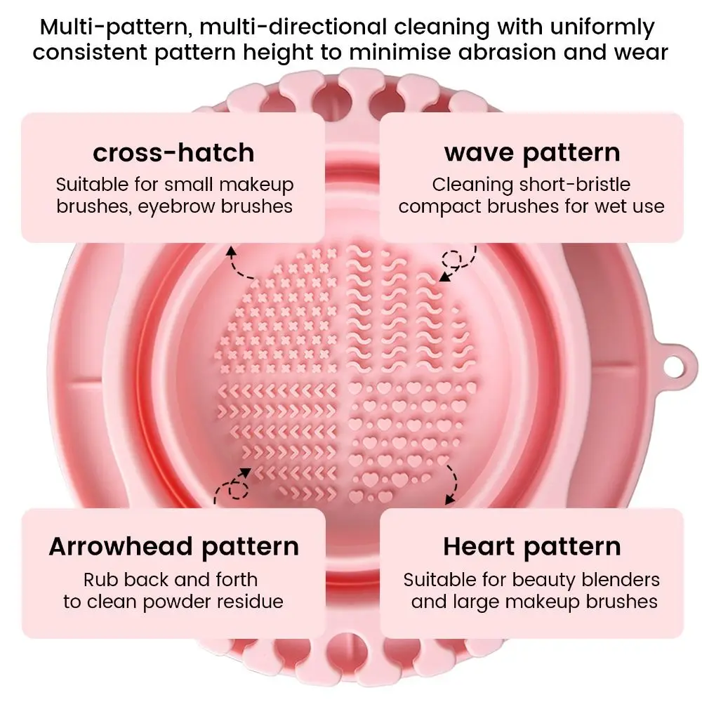 Silicone Material Makeup Brush Cleaning Bowl Dry Cleaning Design Reusable Brush Storage Set Multifunctional Egg Shape