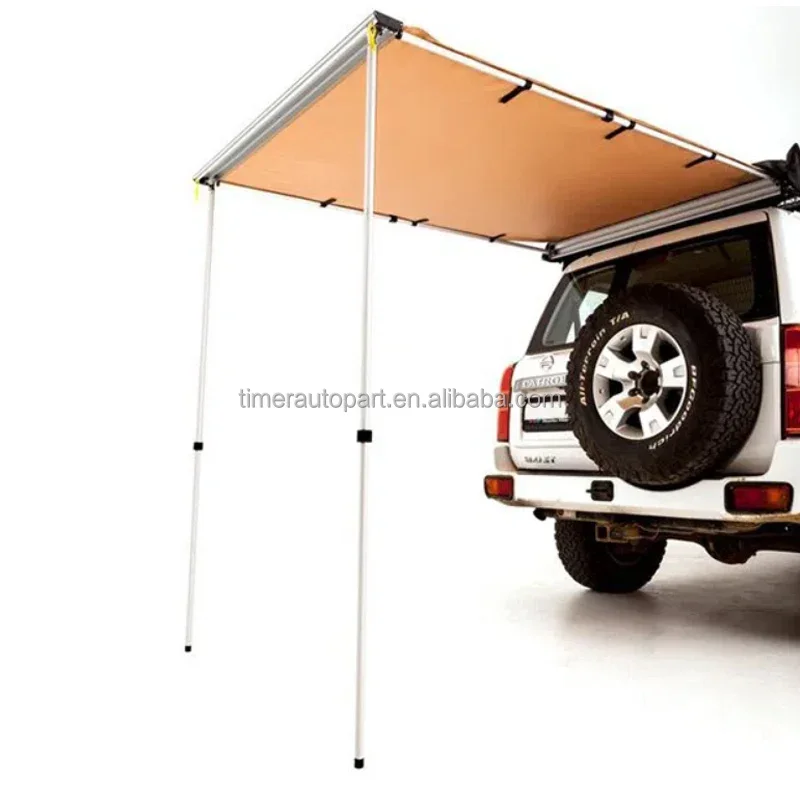Custom 1.4*2m Retractable Awning Tent For Suv Self-Driving Camping Picnic Cars Rain Protection Silver Coating Side Tent Canopy