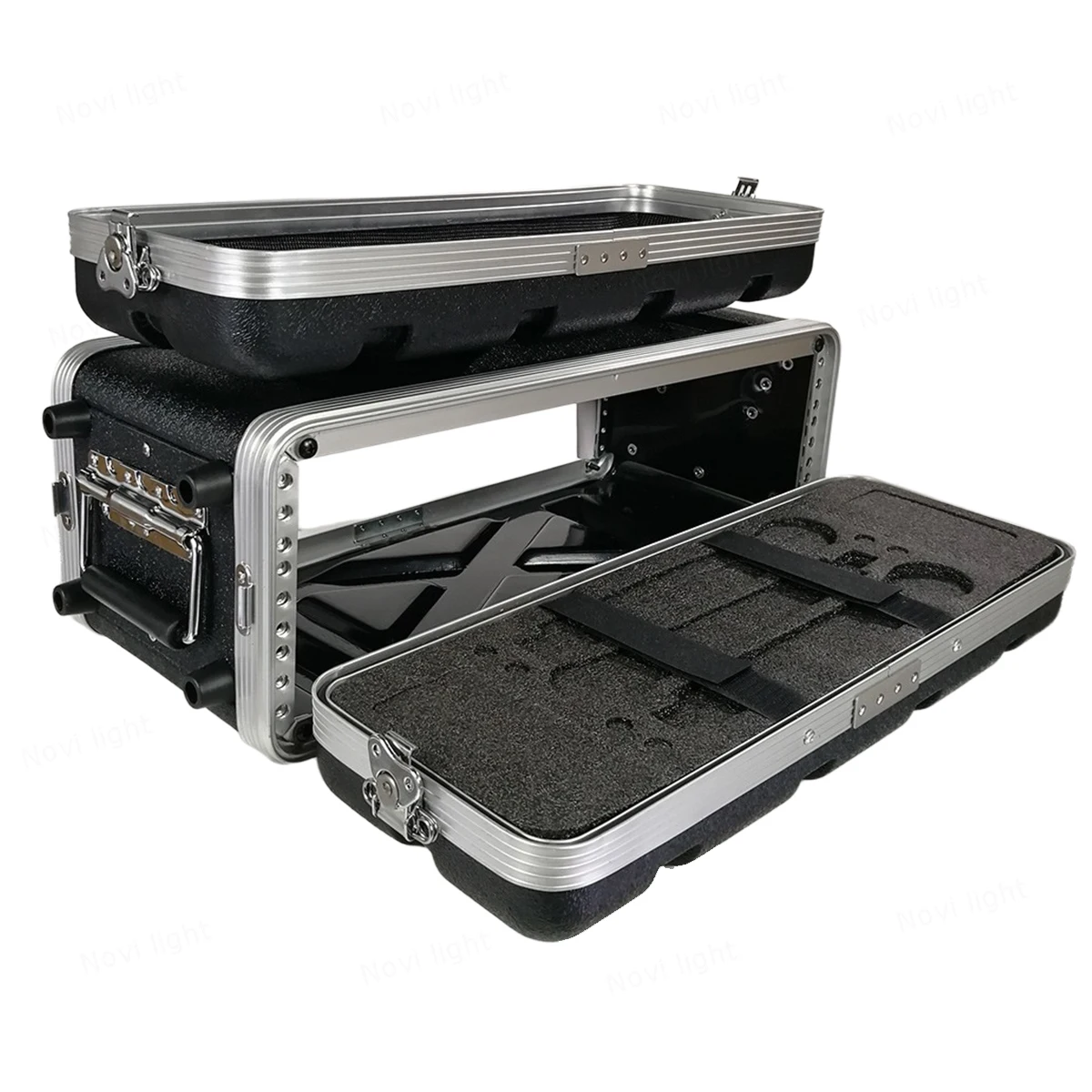 

2U3U4U6U Portable ABS Cabinet Main Body Depth 210mm 19-inch Aviation Box Receiver Chassis Rack Microphone Shockproof Case